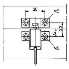 Gâche pour loqueteau aluminium WSS