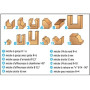 Coffret bois de 12 mèches de défonceuse assorties carbure - LEMAN