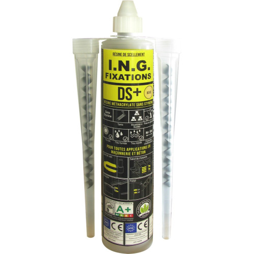 Résine 2 composants DS+ 300 ml - ING FIXATIONS