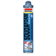 Mousse polyuréthane SOUDAFOAM CLICK&FIX - SOUDAL