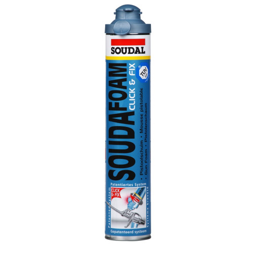 Mousse polyuréthane SOUDAFOAM CLICK&FIX - SOUDAL