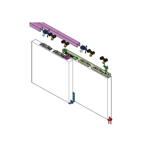 Système pour ouverture de porte parallele 80/120kg - KOBLENZ