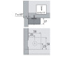 Pieds de meuble en ABS KORRECT - HETTICH