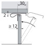 Fixation de plinthe TurboClip - HETTICH