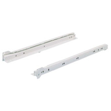 Coulisse à galets à sortie partielle FR 402pour 25kg avec Stop Control - HETTICH