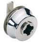 Serrure à cylindre de porte coulissante en verre type 326 avec rotation/pression prestige 2000 - HETTICH