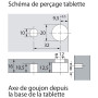 Ferrure VB 36 / 19 pour étagères de 19 mm - HETTICH