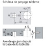 Ferrure VB 36 / 19 pour étagères de 19 mm - HETTICH