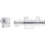 Coulisse à bille avec Silent system pour montage latéral KA 4532 AM - HETTICH
