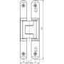 Paumelle invisible TECTUS TE240 3D - SIMONSWERK