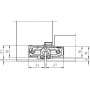 Paumelle invisible TECTUS TE240 3D - SIMONSWERK
