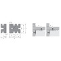 Cache pour equerre Euro32 mm - HETTICH