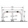 Barrière de parking rabattable ARS480 - ARCO