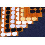 Plaquette de 100 caches adhésifs SYSTEMCACH - PRUNIER