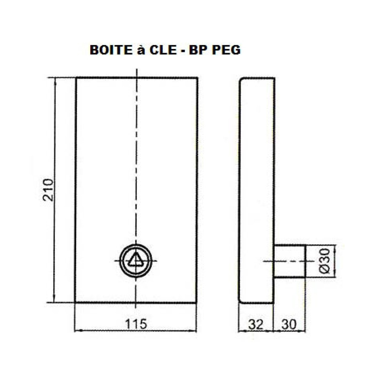 Boitier à clé de pompier pour équipes de secours