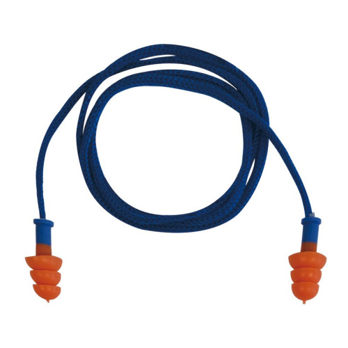 10 paires bouchons d'oreilles thermoplastique avec cordon - DELTA PLUS