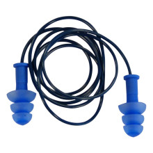10 paires de bouchons d'oreilles silicone avec cordon - DELTA PLUS