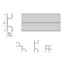 Angle flexible 150 mm aluminium - EMUCA