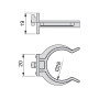 Clip de fixation pour plinthes - Line - EMUCA