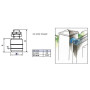 Rouleau guide en nylon pour portail coulissant - IBFM