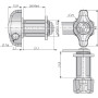 Serrure à bouton 22500-21 avec came 15929-42