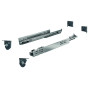Coulisse QUADRO 4D PUSH TO OPEN sortie totale - HETTICH
