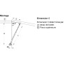Compas pour abattant et couvercle bois - HAFELE