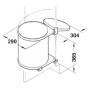 Poubelle 15L 