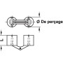 Charnière invisible ronde - HAFELE