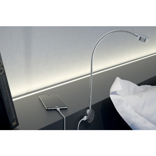 Liseuse LED flexible LOOX 2034 - 4000 BLANC FROID - HAFELE