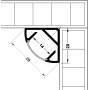 Plaque de fixation pour supports d'angle - HAFELE
