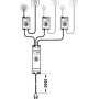 Distributeur 3 voies avec fonction interrupteur LOOX 12V - HAFELE
