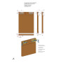 Profil LINEA supérieur pour porte coulissante en applique - ARGENTA