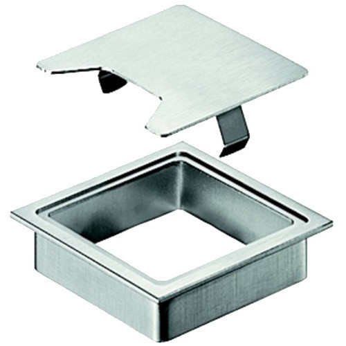 Passe-câbles carré inox - HAFELE