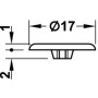 Capuchon pour Minifix 15 sans bord - HAFELE