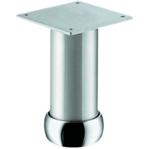 Pied de meuble aluminium rond réglable 