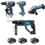 Perceuse/meuleuse/perfo 18V lot 4 machines - MAKITA