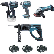 Perceuse/meuleuse/perfo 18V lot 4 machines - MAKITA