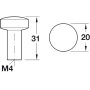 Bouton de meuble rond - HAFELE