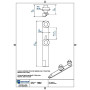 Guide à sceller horizontal réglable 1092 - MANTION