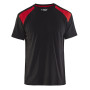 T-Shirt BLAKLADER noir/rouge