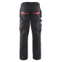 Pantalon + stretch noir/rouge avec poches flottantes - BLAKLADER