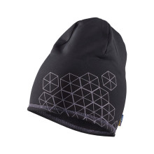 Bonnet polaire hexagone noir/gris