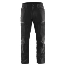 Pantalon services + stretch noir/gris foncé - BLAKLADER