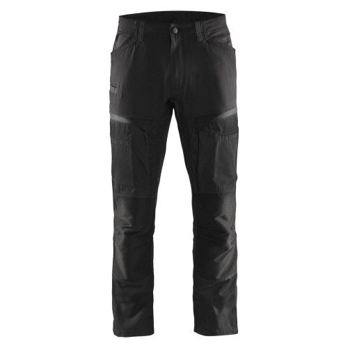Pantalon services + stretch noir/gris foncé - BLAKLADER