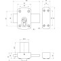 Coffre de verrou pour cylindre profilé