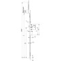 Crémone ajustable F15 G-20395 - FERCO