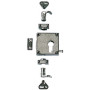 Serrure à espagnolette pour demi-cylindre 5464 - ASSA ABLOY VACHETTE