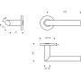 Béquille double OVALIS - ASSA ABLOY BEZAULT
