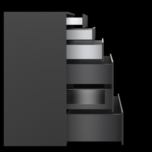 Kit de profil de côté de tiroir AVANTECH YOU Anthracite - HETTICH
